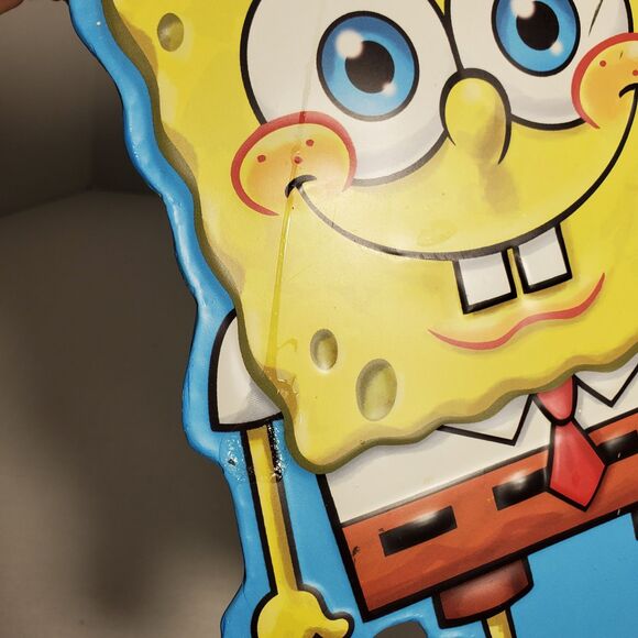 SpongeBob SquarePants Metal Tin Sign Wall Decor Nickelodeon Vintage Style Plaque - Picture 8 of 12